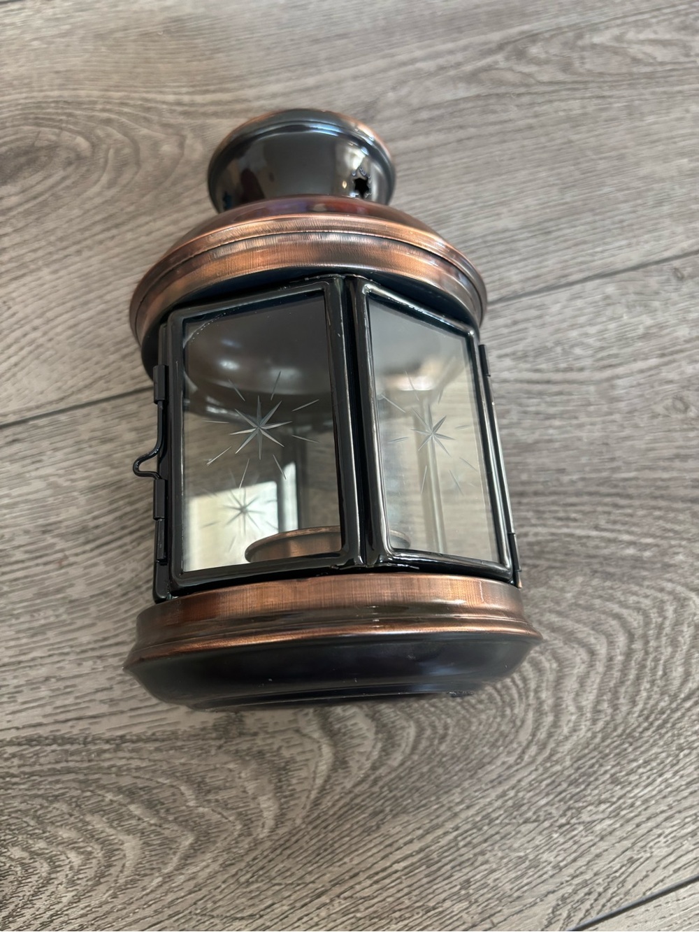Copper Finish Decorative Lantern Candle Holder - Home Accents set of 10